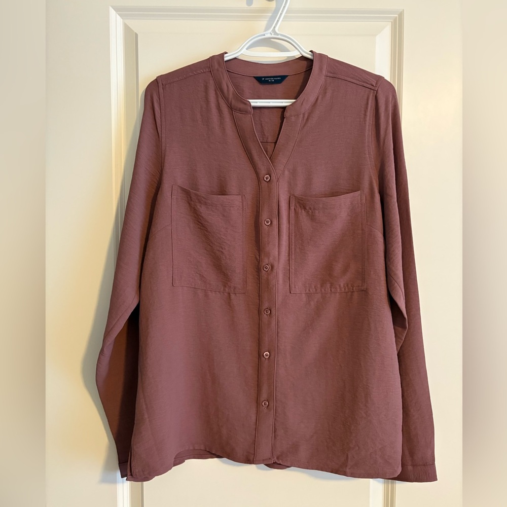 Denver Hayes Casual Button Down Shirt - Mauve